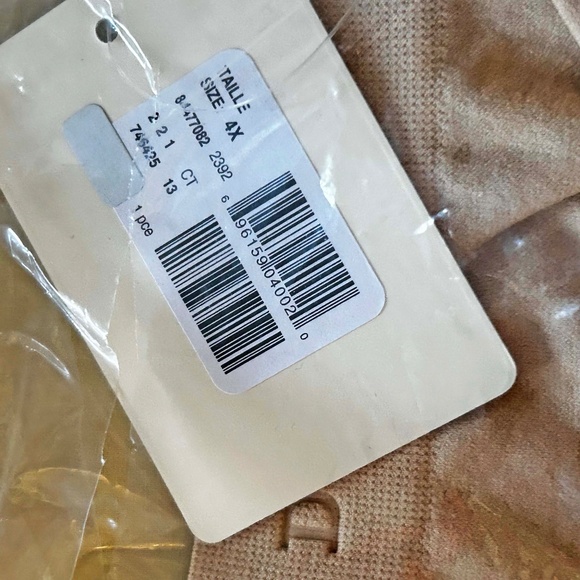 HIGH CUT BRIEFS, NYLON SPANDEX, NUDE SIZE 4X, SEAMLESS, DéESSE COLLECTION - Picture 3 of 3